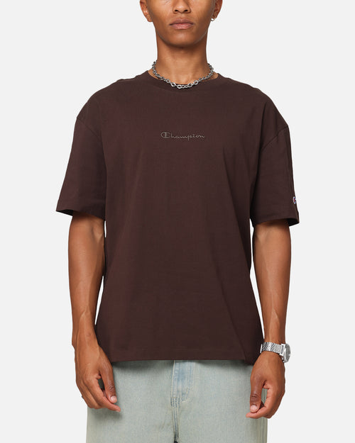Champion Heritage New Script T-Shirt Brown