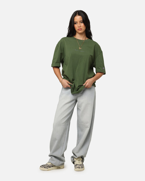 Champion Heritage New Script T-Shirt Green