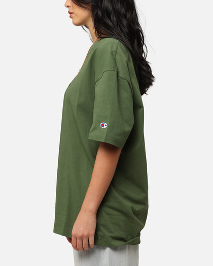 Champion Heritage New Script T-Shirt Green