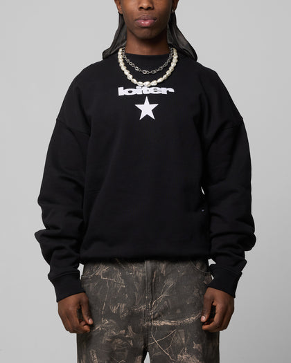 Loiter Premium Essentials Crewneck Black