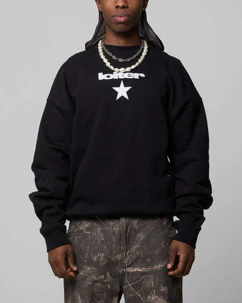 Loiter Premium Essentials Crewneck Black