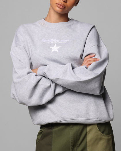 Loiter Premium Essentials Crewneck Grey Marle