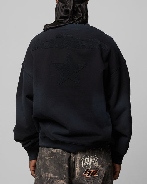 Loiter Premium Essentials Crewneck Washed Black