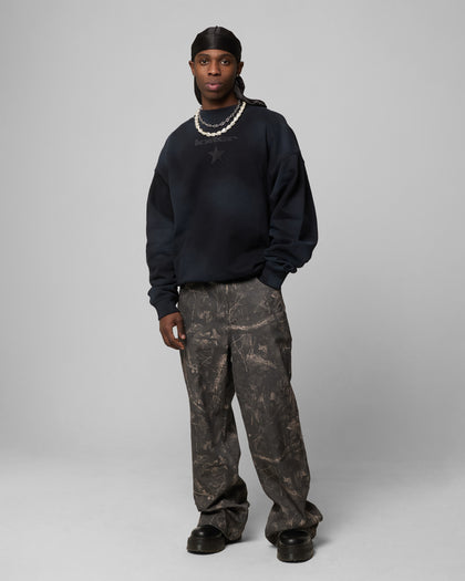 Loiter Premium Essentials Crewneck Washed Black