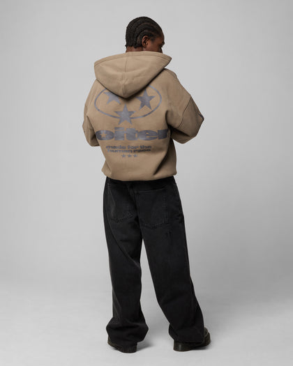 Loiter Solar Zip Hoodie Brown