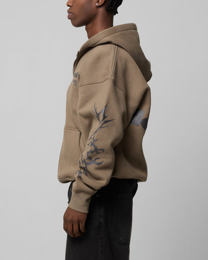 Loiter Solar Zip Hoodie Brown