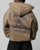 Loiter Solar Zip Hoodie Brown