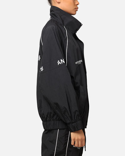 The Anti Order Track Club Windbreaker Jacket Black/Grey