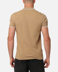 Fred Perry Twin Tipped Polo Shirt Warm Stone