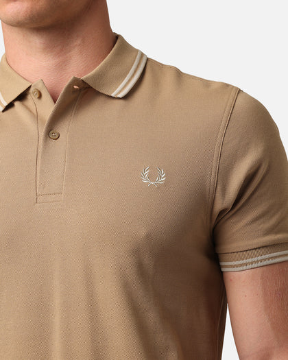 Fred Perry Twin Tipped Polo Shirt Warm Stone