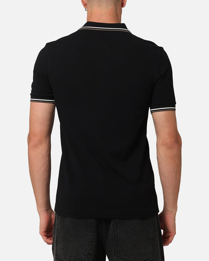 Fred Perry Twin Tipped Polo Shirt Black/Ecru