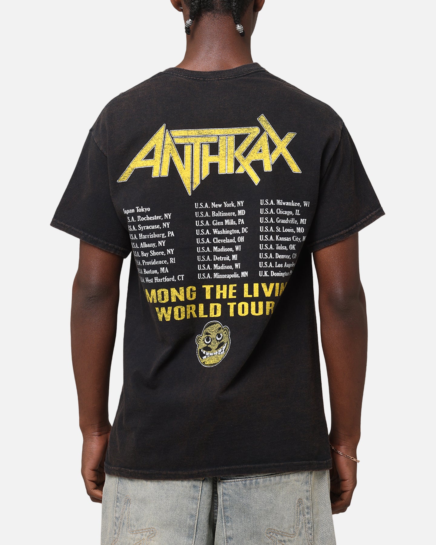 Anthrax ATL World Tour T-Shirt Black Vintage | Culture Kings