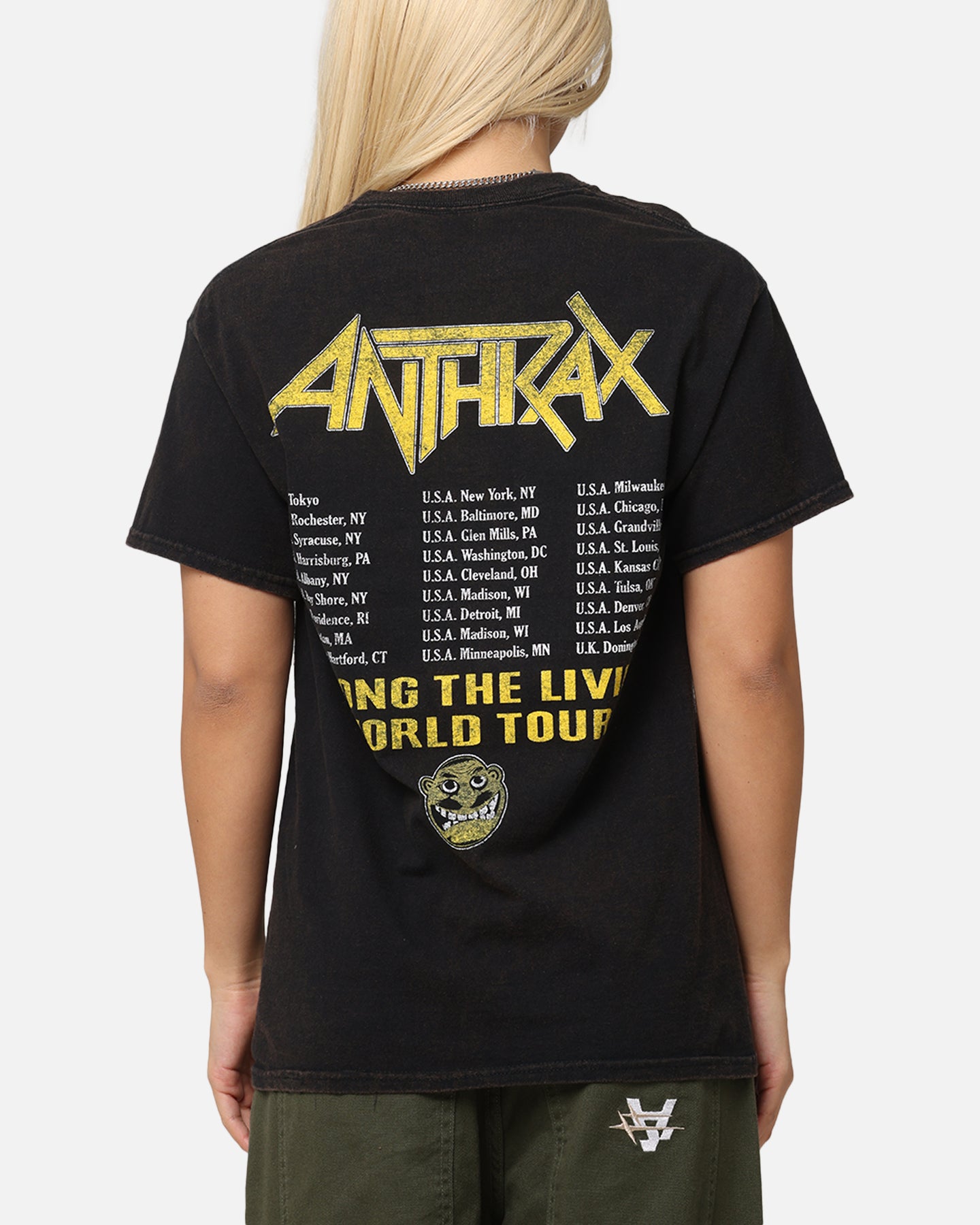 Anthrax ATL World Tour T-Shirt Black Vintage | Culture Kings