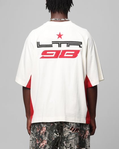 Loiter Daytona Panel T-Shirt White/Pink