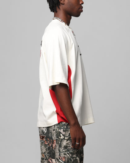 Loiter Daytona Panel T-Shirt White/Pink