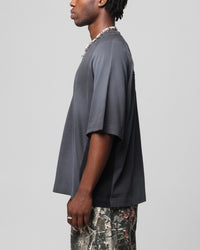 Loiter Daytona Panel T-Shirt Washed Black