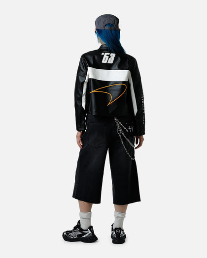We Are The Wild Collective X Women's Mclaren 'Vegas Grad Prix 2024' Crop Racing Jacket Black