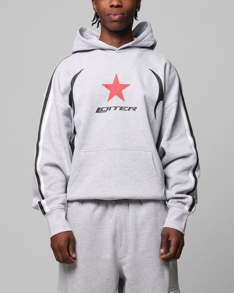 Loiter Trackstar Hoodie Grey Marle | Culture Kings