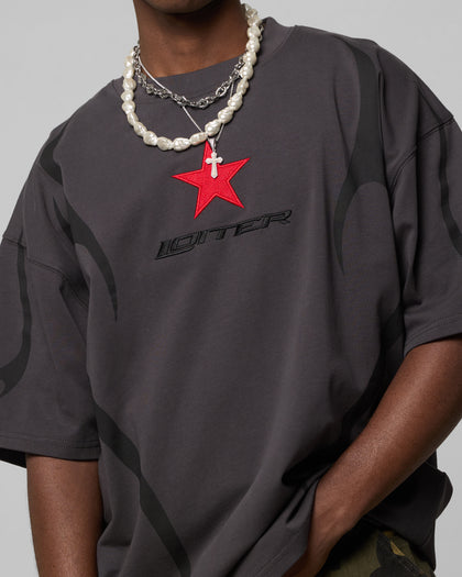 Loiter Trackstar T-Shirt Charcoal