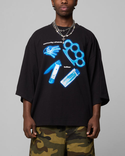 Loiter Security Check Box T-Shirt Black