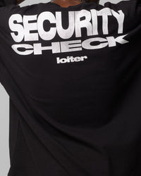 Loiter Security Check Box T-Shirt Black