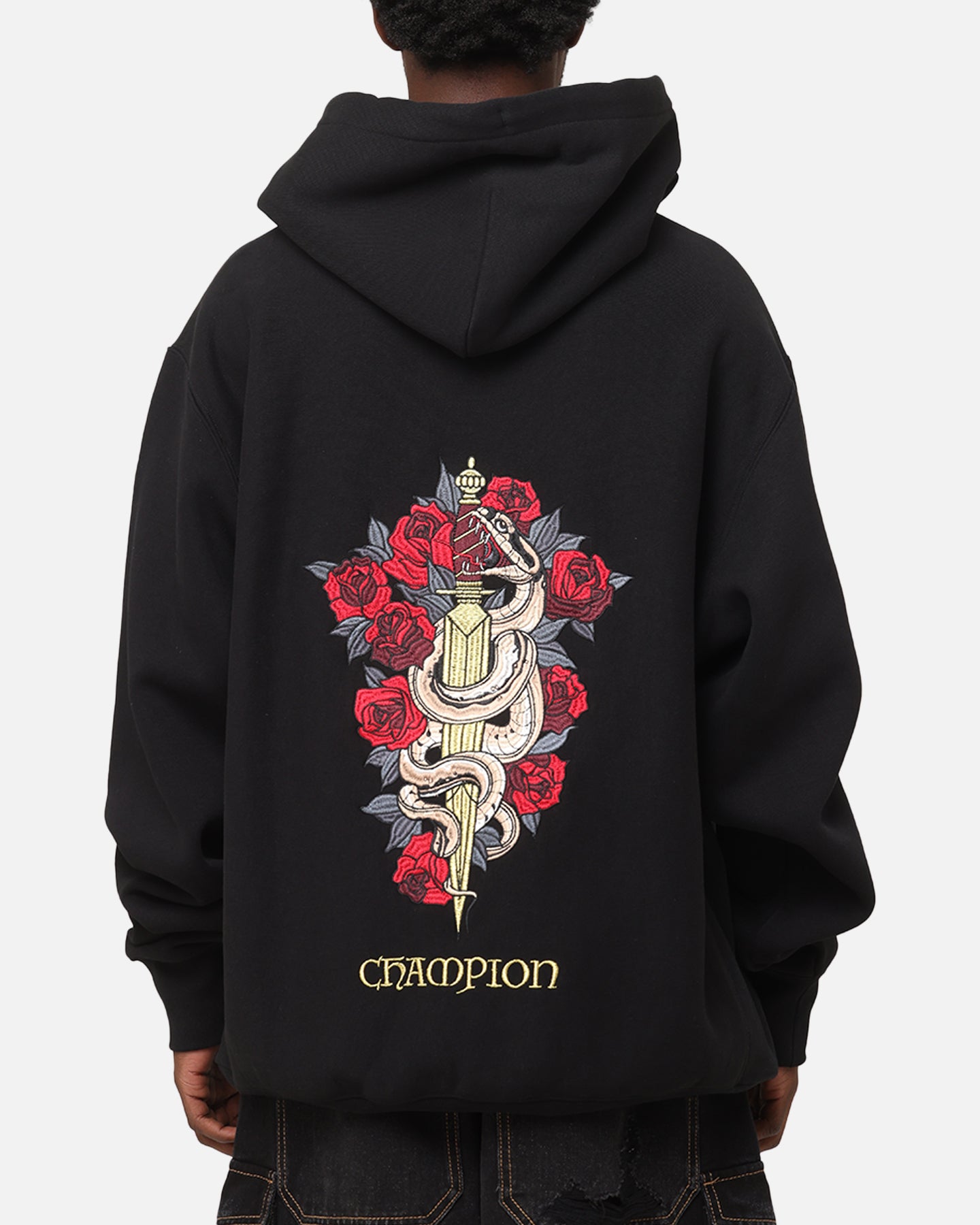 Champion Reverse Weave Lunar New Year Hoodie Black | Culture Kings