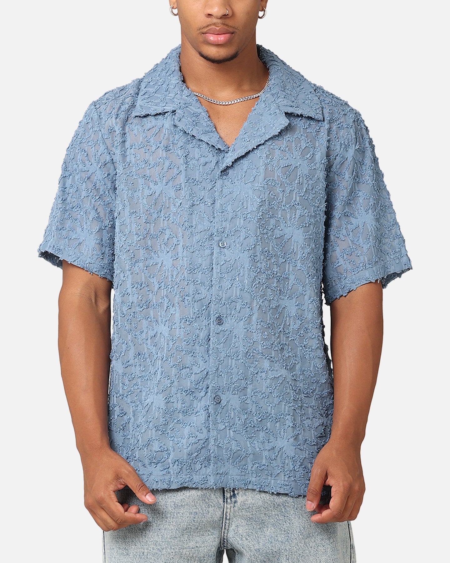 DAISY SHIRT シャツ XXIII Sheer Daisy Button Up Shirt Floral Blue | Culture Kings