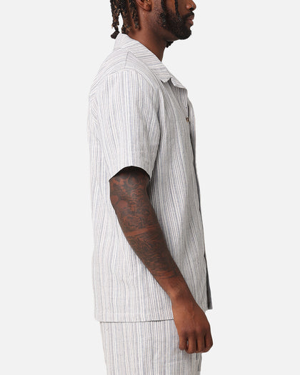 XXIII Tulum Stripe Button Up Shirt Cream/Blue