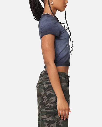 Morgan Wallen Women's Cowgirl Sunfade Baby T-Shirt Black Wash