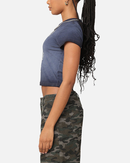 Morgan Wallen Women's Cowgirl Sunfade Baby T-Shirt Black Wash