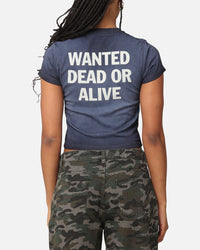 Bon Jovi Women's Dead Or Alive Sunfade Baby T-Shirt Black Wash