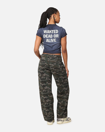 Bon Jovi Women's Dead Or Alive Sunfade Baby T-Shirt Black Wash