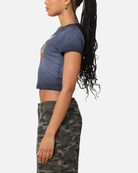 Bon Jovi Women's Dead Or Alive Sunfade Baby T-Shirt Black Wash