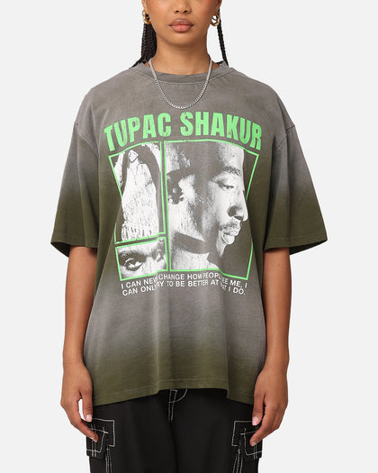Tupac Never Change Sunfade T-Shirt Black Wash