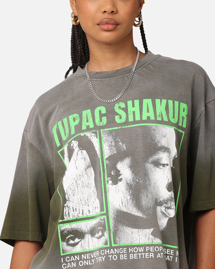 Tupac Never Change Sunfade T-Shirt Black Wash