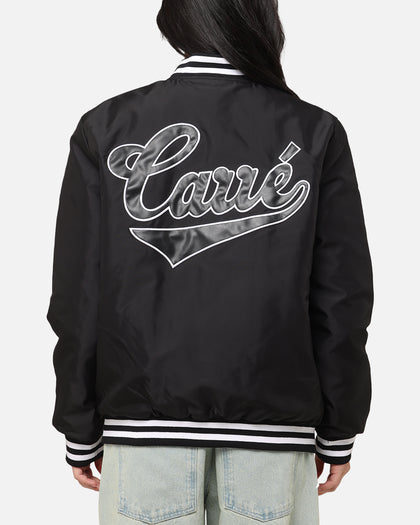Carre Team Puffer Varsity Jacket Black/White