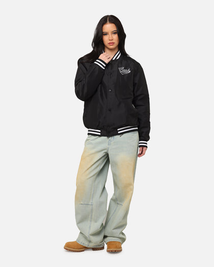 Carre Team Puffer Varsity Jacket Black/White