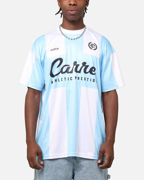 Carre Prestige Football T-Shirt Light Blue/White