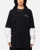 Carre Rosebowl Layered Long Sleeve T-Shirt Black/White