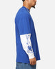 Carre Rosebowl Layered Long Sleeve T-Shirt Royal/White
