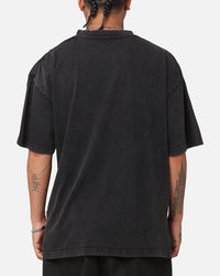 Culture Kings X WWE Ultimate Warrior Vintage T-Shirt Black Acidwash