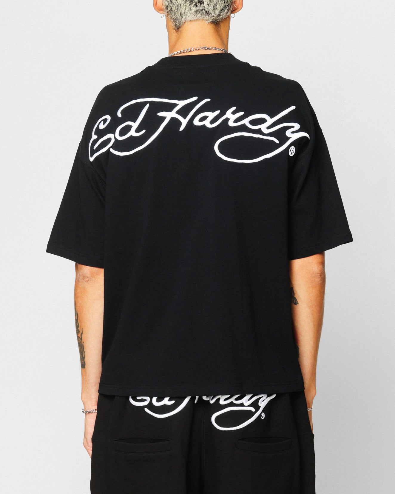 Ed Hardy tシャツ⭐︎ Ed Hardy X Rhinestone Tiger “BLING” Mens Size S T-Shirt Tee Black