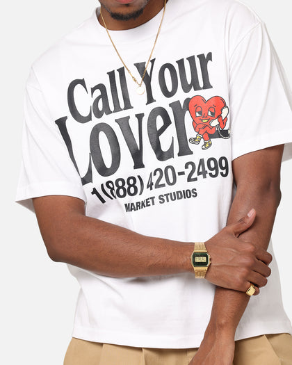 Market Call Your Lover T-Shirt White