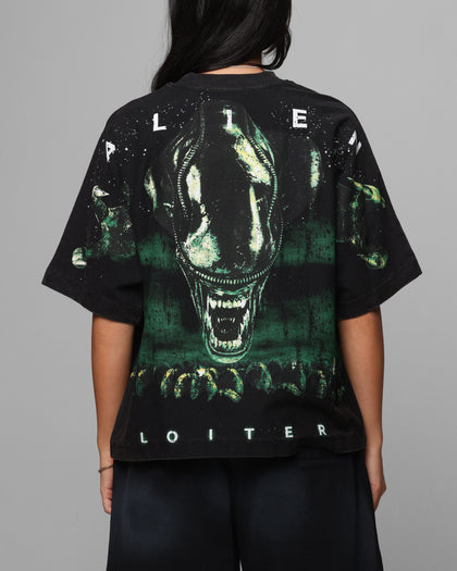 Loiter Alien Boxy T-Shirt Washed Black