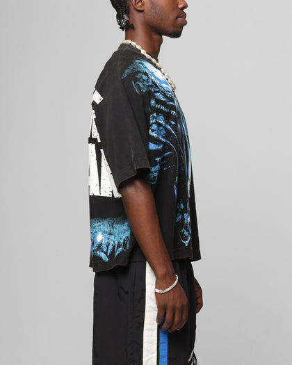 Loiter Alien It's War Boxy T-Shirt Washed Black