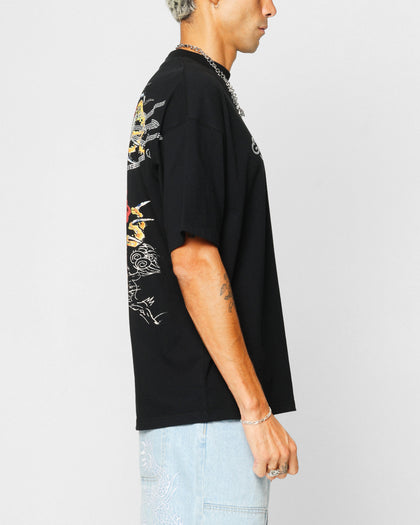 Ed Hardy Rhinestone Dragon Vintage T-Shirt Vintage Wash