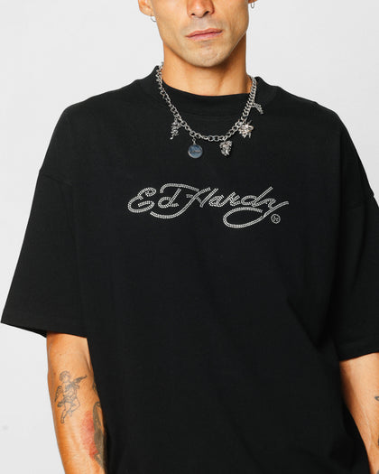 Ed Hardy Rhinestone Dragon Vintage T-Shirt Vintage Wash