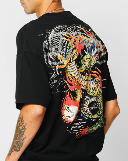 Ed Hardy Rhinestone Dragon Vintage T-Shirt Vintage Wash
