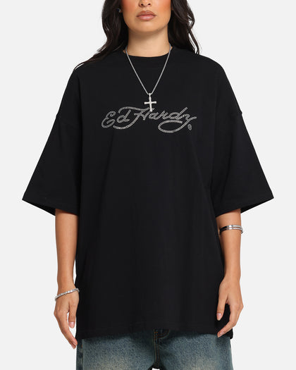 Ed Hardy Rhinestone Dragon Vintage T-Shirt Vintage Wash