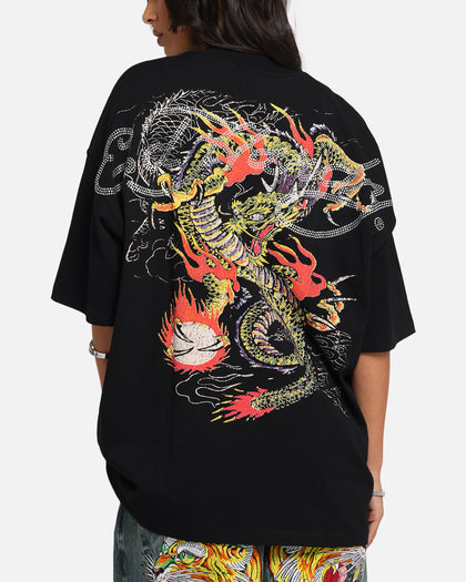 Ed Hardy Rhinestone Dragon Vintage T-Shirt Vintage Wash